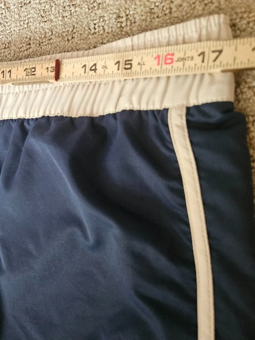 NWT Kavu OUT Skort Women's XL Blue Tan Nylon Pocket Outdoors Hike Camp Summer